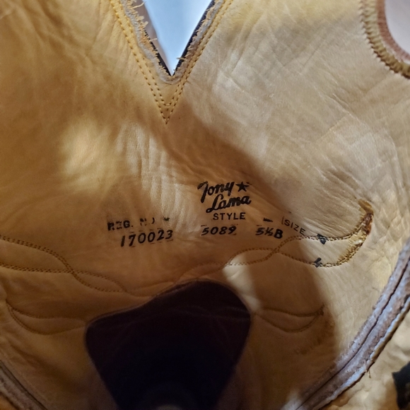Tony Lama Boots Size 5.5 B Handcrafted Cowboy & Western Boots New - Picture 2 of 5